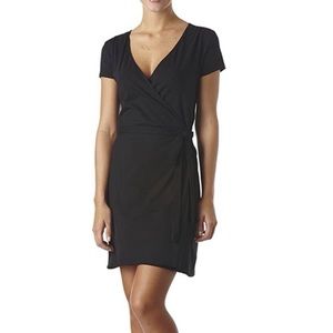 Elegant Black Wrap Dress